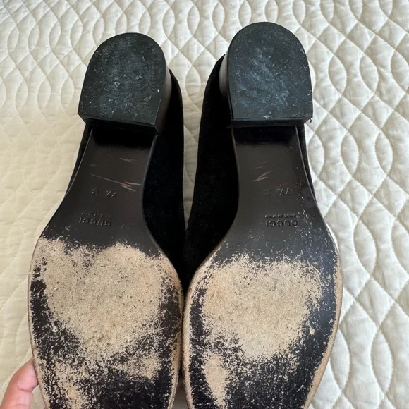 Gucci velvet loafers. Brown size 37 1/2. - Picture 6 of 10